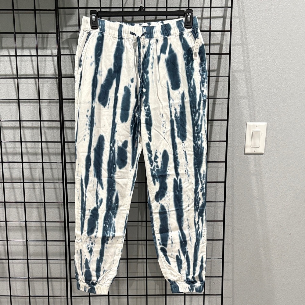 Juicy Couture Blue and White Tie-Dye Pants